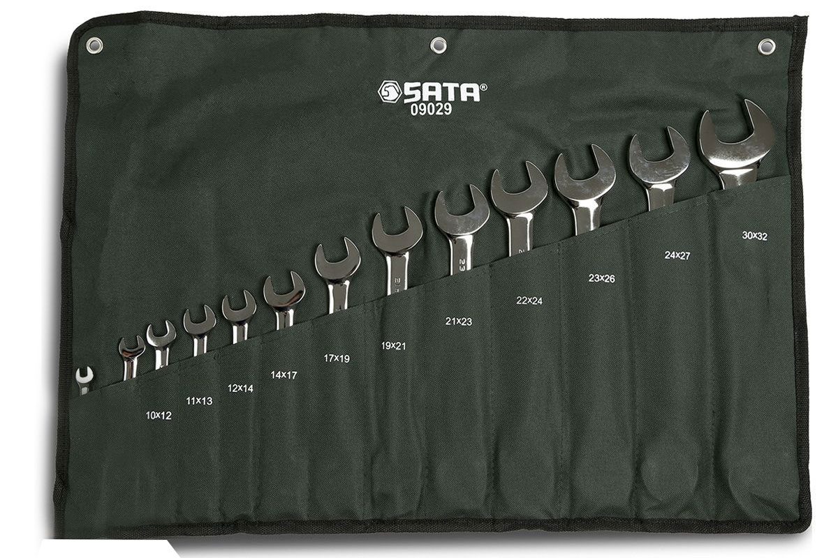 Bộ cờ lê 2 đầu miệng 13 chi tiết Sata 09029