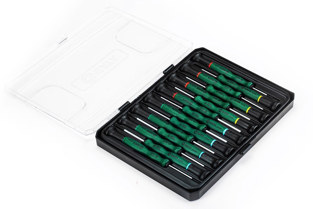 Bộ tuốc nơ vít sao cán dài 15 chi tiết Sata 09317