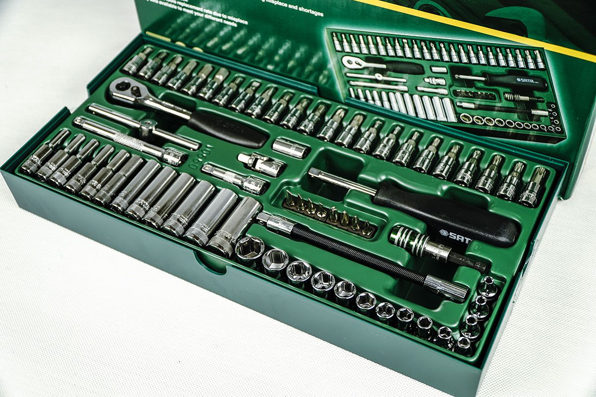 Bộ khay đầu tuýp 66 chi tiết Sata 09901