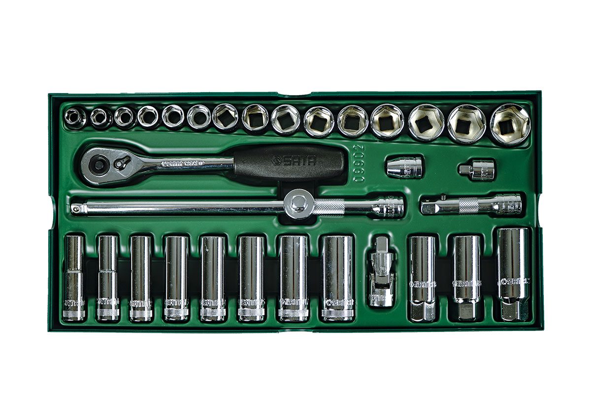 Bộ khay đầu tuýp 33 chi tiết Sata 09902