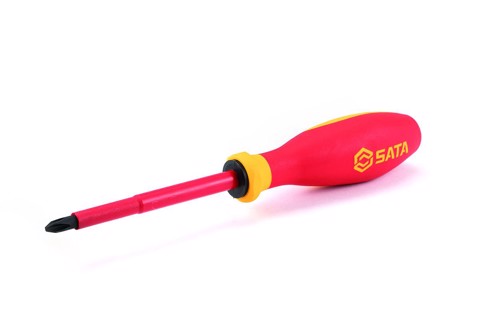 Tuốc nơ vít bake #1x80mm VDE cách điện 1000V Sata 61212