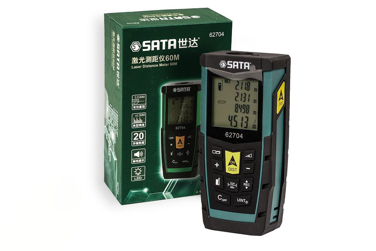 Máy đo khoảng cách laser 60m SATA 62704