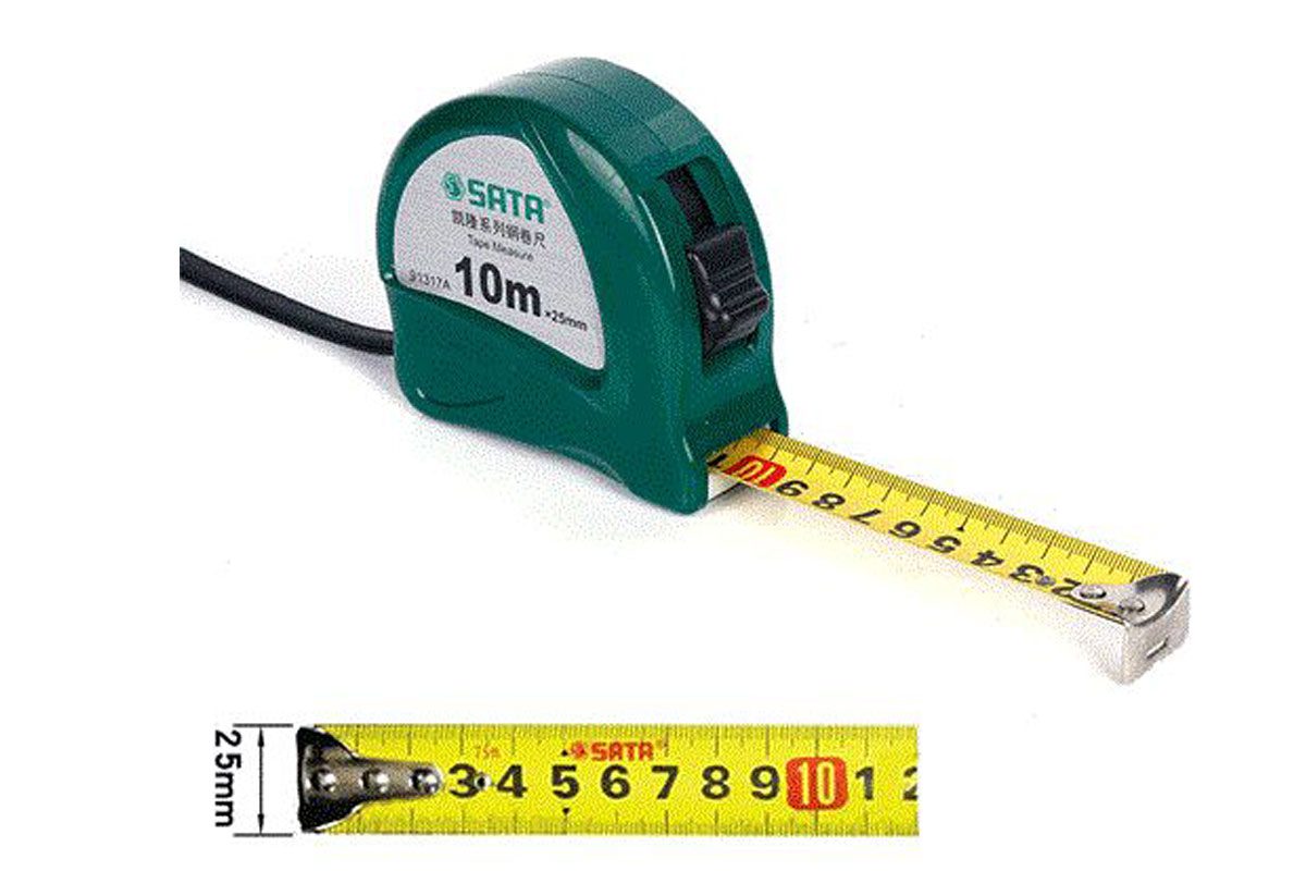 Thước cuốn thép 10m Sata 91317A