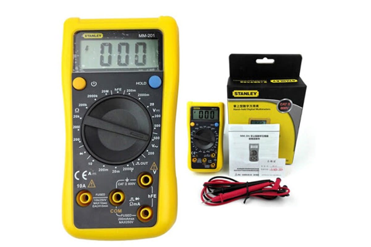 Dụng cụ đo mạch điện đồng hồ đo điện digital Stanley MM-201-23C