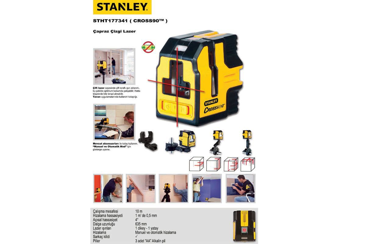 Máy cân bằng laser 4 tia Stanley STHT1-77341