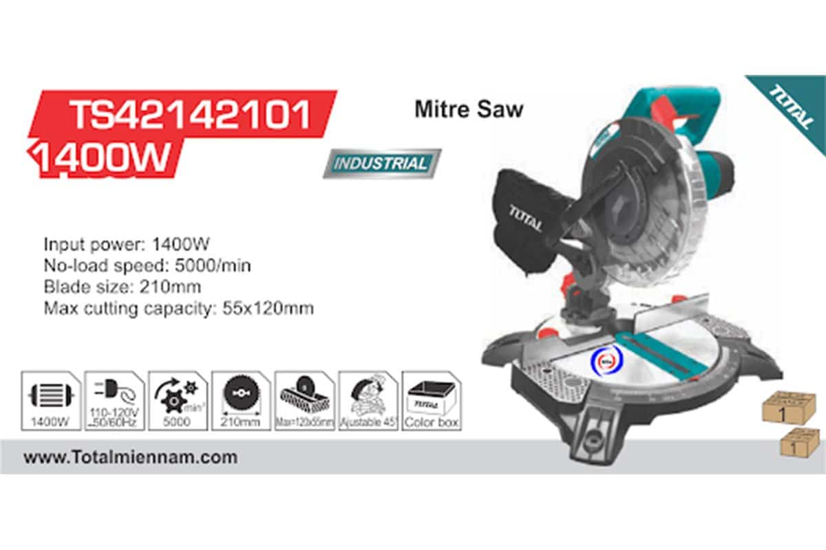 Máy cắt nhôm 210mm Total TS42142101