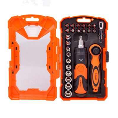 Bộ mũi vít & đầu tuýp & tay vặn 2 chiều 26 chi tiết Asaki AK-6359