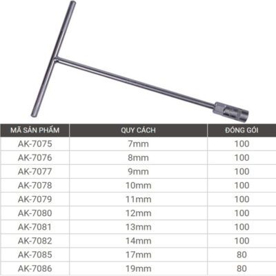 Điếu chữ T 11mm Asaki AK-7079