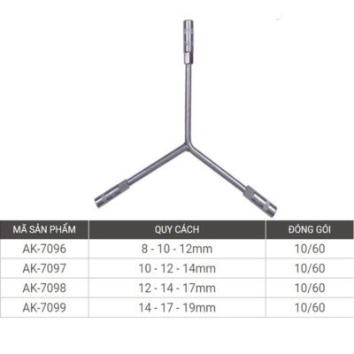 Điếu chữ Y 8-10-12mm Asaki AK-7096