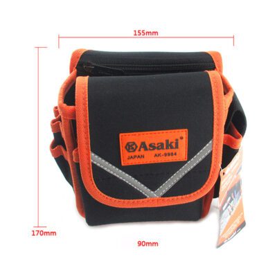 Túi đeo thắt lưng đựng đồ nghề chống thủng 7 ngăn Asaki AK-9984
