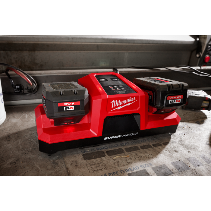 Trạm sạc siêu nhanh 2 cổng Milwaukee M18 DBSC| Sạc Siêu Tốc