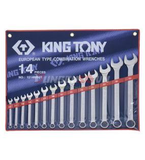 Bộ cờ lê vòng miệng 14 chi tiết 10-32mm Kingtony 1214MR01