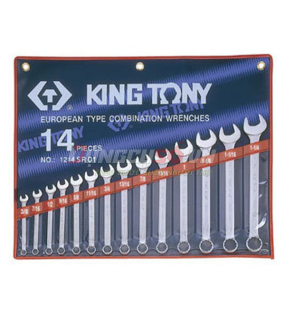 Bộ cờ lê vòng miệng 14 chi tiết 5/16-1/4″ Kingtony 1214SR