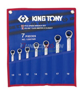 Bộ cờ lê vòng miệng 7 chi tiết 10-19mm Kingtony 12207MR