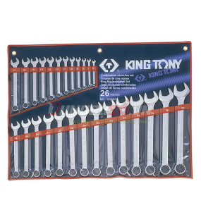 Bộ cờ lê vòng miệng 26 chi tiết 6-32mm Kingtony 1226MR