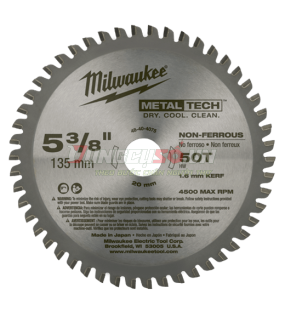 Lưỡi máy cưa đĩa cắt kim loại Milwaukee 48-40-4075
