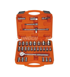 Bộ tuýp 1/2″ 6 và 12 cạnh 32 chi tiết xi bóng Cr-V Asaki AK-9773