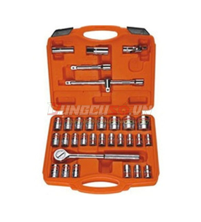 Bộ tuýp 1/2″ 6 và 12 cạnh 32 chi tiết xi bóng Cr-V Asaki  AK-9771