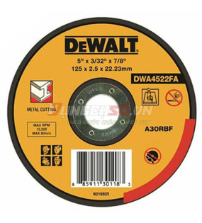 Đá cắt kim loại 125x3x22mm T27 DeWALT DWA4522-B1