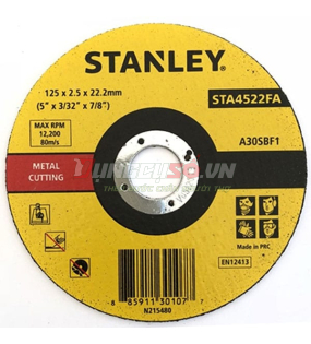 Đá cắt sắt 125 x 2.5 x 22m Stanley STA4522FA