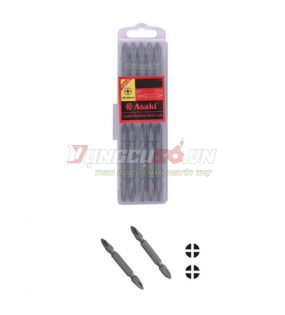 Mũi vít 2 đầu (thép hợp kim S2) #2 x 65mm Asaki AK-7176