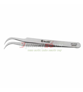 Nhíp inox gắp linh kiện mũi cong 120 x 9 x 2mm Asaki AK-9195