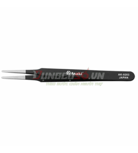 Nhíp gắp linh kiện mũi nhọn (chống tĩnh điện) 120 x 9 x 2mm Asaki AK-9204