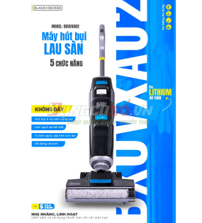 MÁY HÚT BỤI LAU SÀN THÔNG MINH KHÔNG DÂY 5 CHỨC NĂNG  BXUVXA02