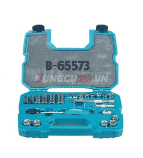 Bộ cần siết tự động & đầu tuýp 3/8” 23 chi tiết Makita B-65573