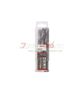 Mũi khoan INOX HSS-Co 11.5mm (hộp 5 mũi)