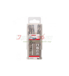 Mũi khoan sắt HSS-G 6.2mm (hộp 10 mũi)