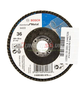 Đĩa nhám xếp Alox P36 Ø100mm