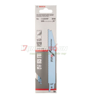 Lưỡi cưa kiếm S 123 XF - Sắt (Bộ 5 lưỡi)
[Cắt đa năng và cắt nhanh, phù hợp với sắt tấm hoặc bề mặt ống]