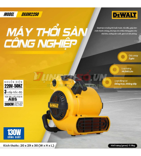 Máy thổi khô thảm, sàn Dewalt DXAM2250 130W