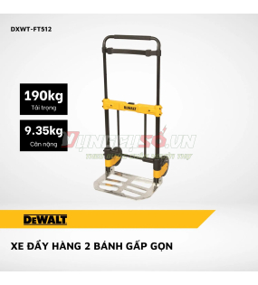 Xe đẩy hàng 2 bánh gấp gọn Dewalt DXWT-FT512 | Tải trọng 190Kg