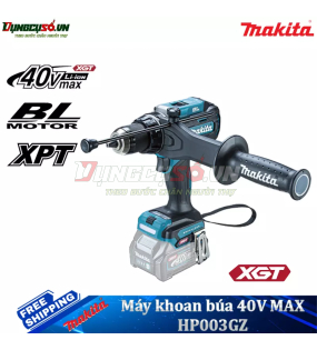 Máy khoan búa và vặn vít dùng pin 40V Max Makita HP003GZ