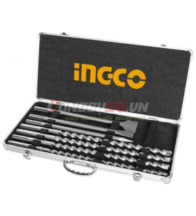 Bộ mũi khoan bê tông gài SDS Max và mũi đục INGCO AKD5075