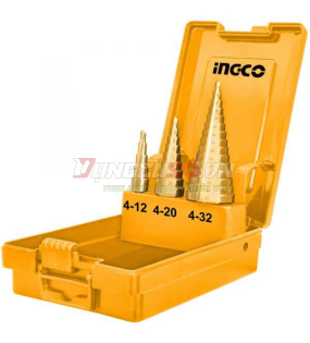 Bộ 3 mũi khoan chóp nón INGCO AKSDS0301