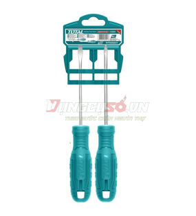Bộ 2 tua vít dẹp và bake Total THTDC250201