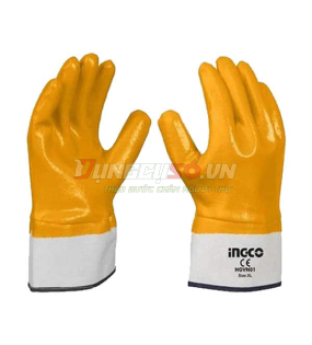 Găng tay phủ nitri size L INGCO HGVN01