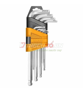 Bộ 9 Chìa Lục Giác Đầu Tròn 1.5-10mm INGCO HHK12091