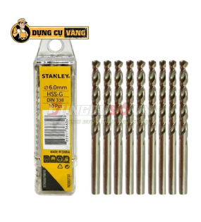 Mũi khoan sắt HSS 6mm Stanley STA50079B10