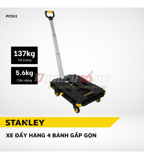 Xe đẩy hàng 4 bánh gấp gọn Stanley PC532 | Tải trọng 137Kg