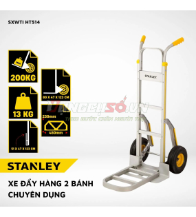 Xe Đẩy Hàng 2 Bánh Công Nghiệp Stanley HT514 |  Tải Trọng 200kg