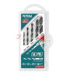 Bộ 5 mũi khoan gỗ 3-8mm Total TACSD7055