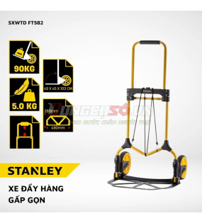 Xe Đẩy Hàng 2 Bánh Gấp Gọn Stanley |  Nhỏ Gọn, Tải Trọng 60kg