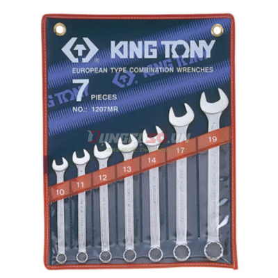 Bộ cờ lê vòng miệng 7 chi tiết 10-19mm Kingtony 1207MR