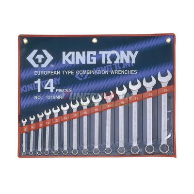 Bộ cờ lê vòng miệng 14 chi tiết 8-24mm Kingtony 1215MR