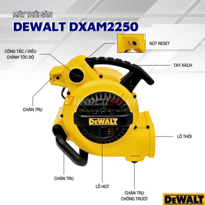 Máy thổi khô thảm, sàn Dewalt DXAM2250 130W