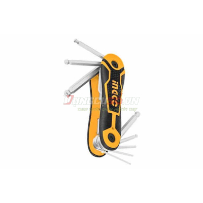 Bộ 8 Chìa Lục Giác Đầu Tròn 2-8mm INGCO HHK14082